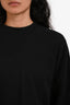 Acne Studios Black Cotton Cropped Sweatshirt Size XXS