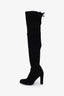 Stuart Weitzman Black Suede Knee High Boots Size 6