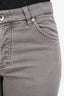 Brunello Cucinelli Grey Denim Skinny Jeans Size 48