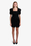 Elliatt Black Embroidered Floral Short Sleeve Mini Dress Size S