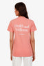 Sporty & Rich Pink 'Health and Wellness' T-Shirt Size XS