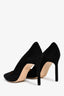 Manolo Blahnik Black Suede Pointed Pumps Size 36.5