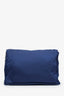 Prada Navy Nylon Logo Stripe Messenger Bag