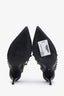 Valentino Black Leather Rockstud Caged Heels Size 39