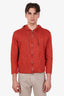 Loro Piana Orange Zip Up Sweater Size M Mens