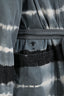 Christian Dior Blue/White Denim Tie Dye Wrap Blazer Size 4
