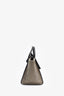 Celine Taupe Croc-Embossed Nubuck Leather Medium Tie Tote