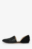 Jimmy Choo Black Glitter Flats Size 38.5