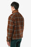 Burberry Brown Fleece Check Jacket Size M Mens