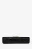 Saint Laurent Black Croc Embossed Small Manhattan Bag