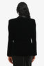 Emporio Armani Black Velvet Blazer Size 40
