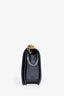 Pre-loved Chanel™ 2013-14 Navy Lambskin Embossed Medium Cube Boy Shoulder Bag