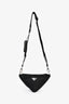 Prada Black Nylon 2005 Re-Edition Crossbody Triangle Shape