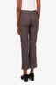 Brunello Cucinelli Grey Wool Straight Leg Trousers Size 4