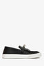 Hermès Black Leather Game Slip-On Sneakers Size 39.5