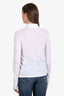 Vince White Cotton Turtle Neck Long Sleeve Top Size M