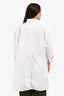 Jil Sander White Cotton Poplin Oversized 'Sunday' Shirt Size 42