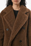 Max Mara Runway Brown Alpaca Cashmere Teddy Coat Size 0