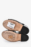 Pre-Loved Chanel™ Black Patent Leather Platform Open Toe Wedge Sandal Size 36.5