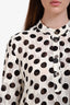 Antonio Marras White/Black Floral Jacquard Maxi Dress Size 46