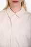 Toogood Beige Cotton Silk 'The Scout' Button Down Shirt Size S