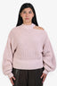 Self-Portrait Pink Cut Out Sweater Size L