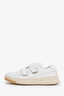 Acne Studios White Leather Velcro Strap Sneakers Size 40