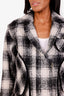 Smythe Black/White Wool Nylon Barn Jacket Size M