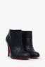 Christian Louboutin Black Leather Ankle Boots Size 36.5