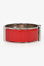 Hermès Red Clic Clac H Bracelet Medium Model
