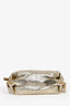 Christian Dior 2025 Gold Crinkle Calfskin D-Journey Medium Shoulder Bag