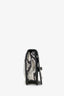 Longchamp Silver Snakeskin Embossed Cavalcade Wallet On Chain