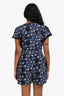 Sandro Black/Blue Floral Short Sleeve Romper Size 38