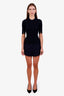 Zimmermann Navy Blue Cotton Silk Tweed Mini Shorts Size 1