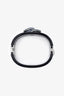 Pre-loved Chanel™ Black Resin Crystal CC Cuff