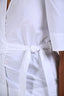 Ganni White Puff Sleeves Belted Top Estimated Size S