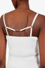 Jacquemus White Ribbed Le Haut Sierra Tank Top Size 44