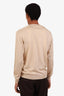 Pal Zileri Beige Silk V-Neck Sweater Size 50 Men's