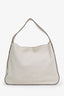 Prada White Vitello Daino Leather Hobo Shoulder Bag