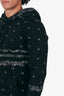 Saint Laurent 2019 Black Paisley Hoodie Print Hoodie Size S Mens