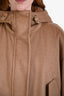 Max Mara Camel Camel Wool Hooded Midi Coat Size 2 US