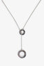 Tiffany & Co. Sterling Silver Pierced Atlas Lariat Necklace