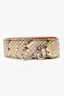 Fendi Leather Snakeskin Bag Strap