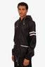 Gucci Black Nylon GG Zip-Up Jacket Size 54 Mens