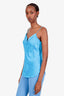 Cinq a Sept Blue Silk Crystal Embellished Camisole Top Size S