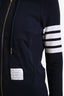 Thom Browne Navy 4 Bar Zip Up Hoodie Size 0