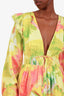 Hemant & Nandita Yellow/Green Ruffled 'Anaya' Mini Dress Size XS