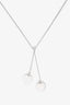 Tiffany & Co. Sterling Silver Double Heart Lavalier Necklace