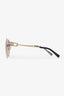 Tiffany & Co. Gold Tone Aviator Sunglasses