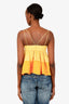 Staud Yellow/Orange Cotton Baby Doll Top Size 0